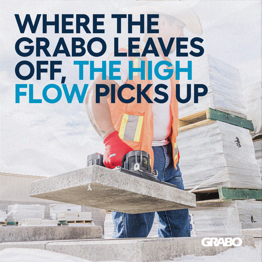 GRABO HighFlow Cordless Vacuum Lifter for Porous Pavers | 150 lb Standard Kit