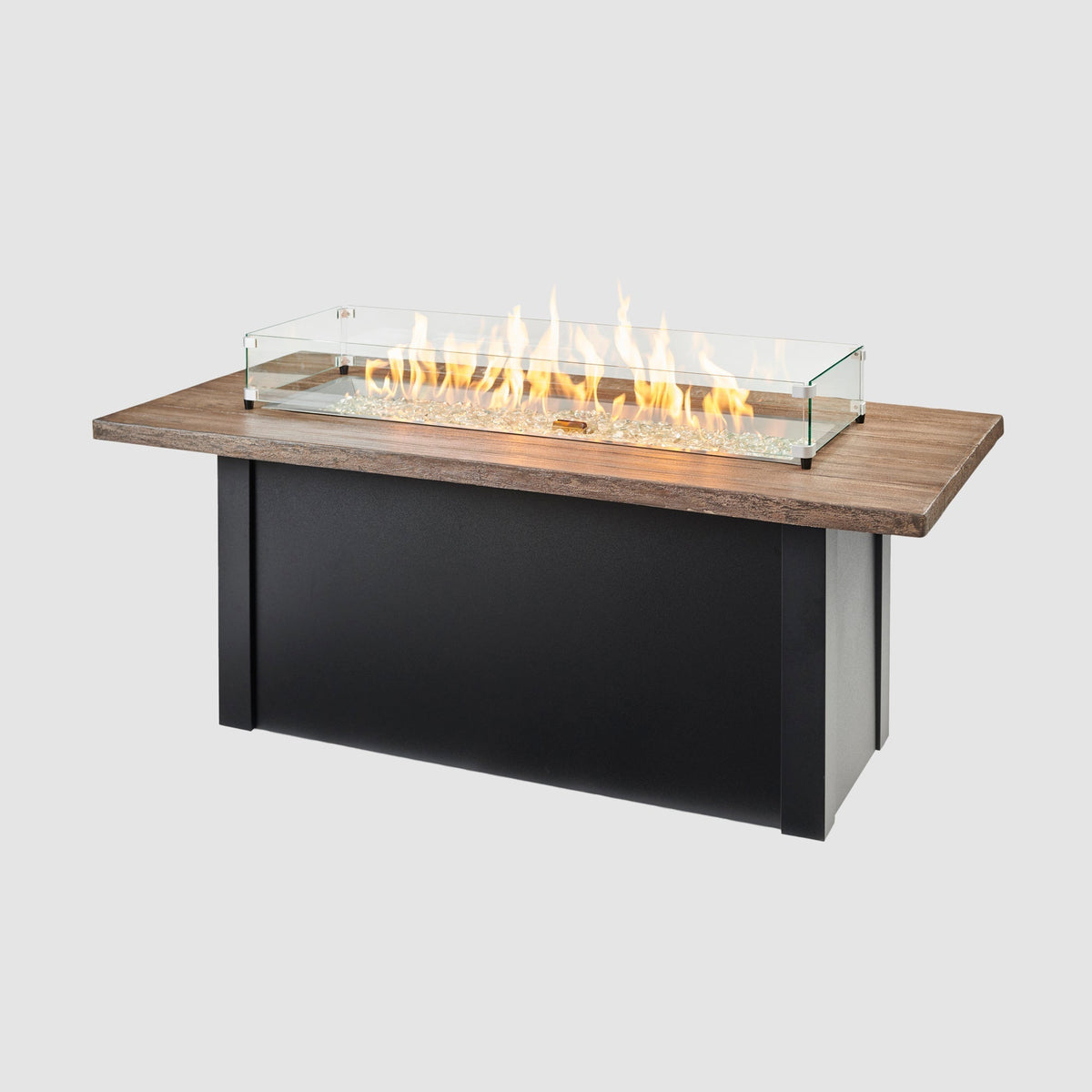 The Outdoor GreatRoom Company Havenwood 62-Inch Linear Gas Fire Pit Table