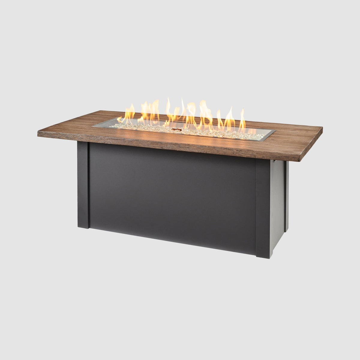 The Outdoor GreatRoom Company Havenwood 62-Inch Linear Gas Fire Pit Table