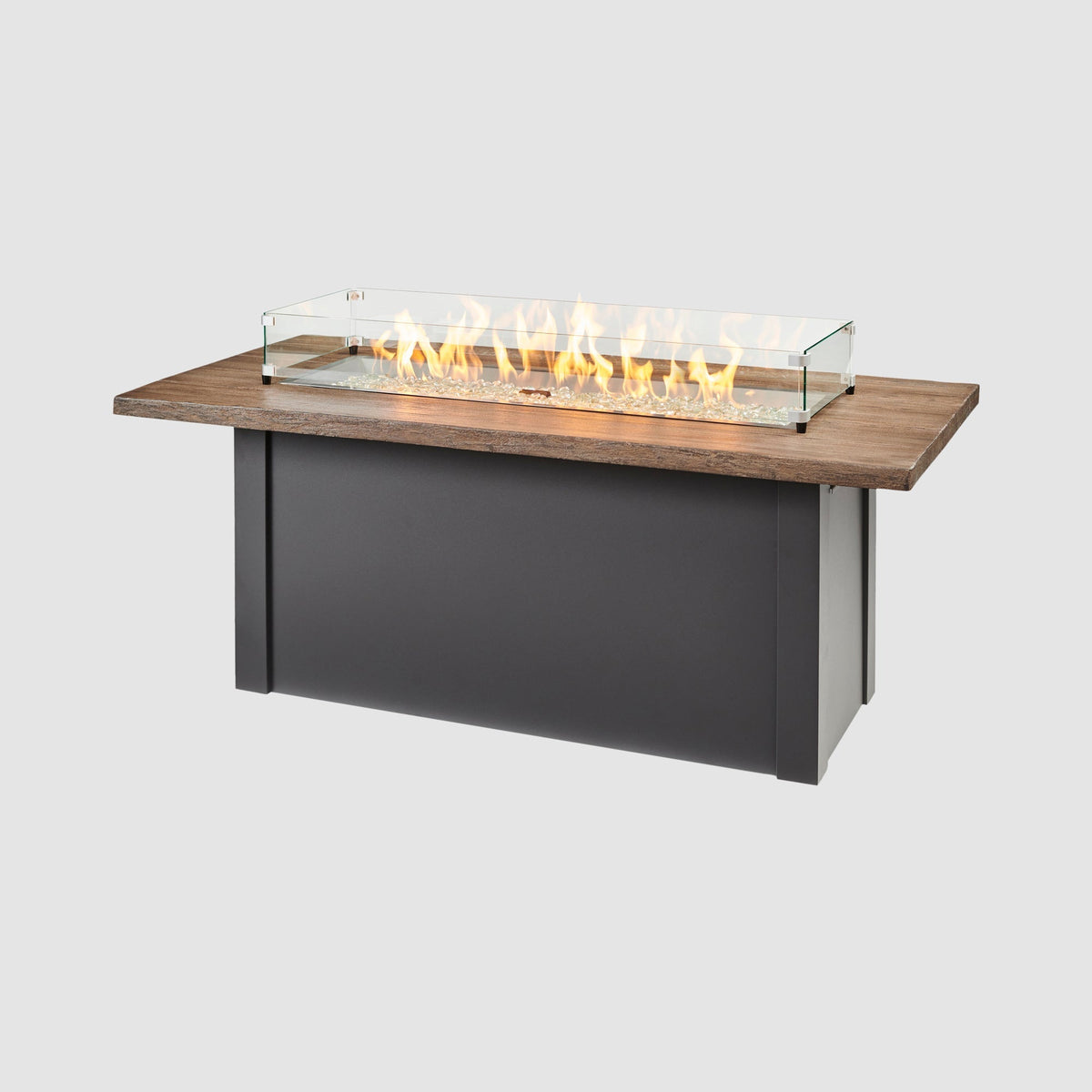 The Outdoor GreatRoom Company Havenwood 62-Inch Linear Gas Fire Pit Table