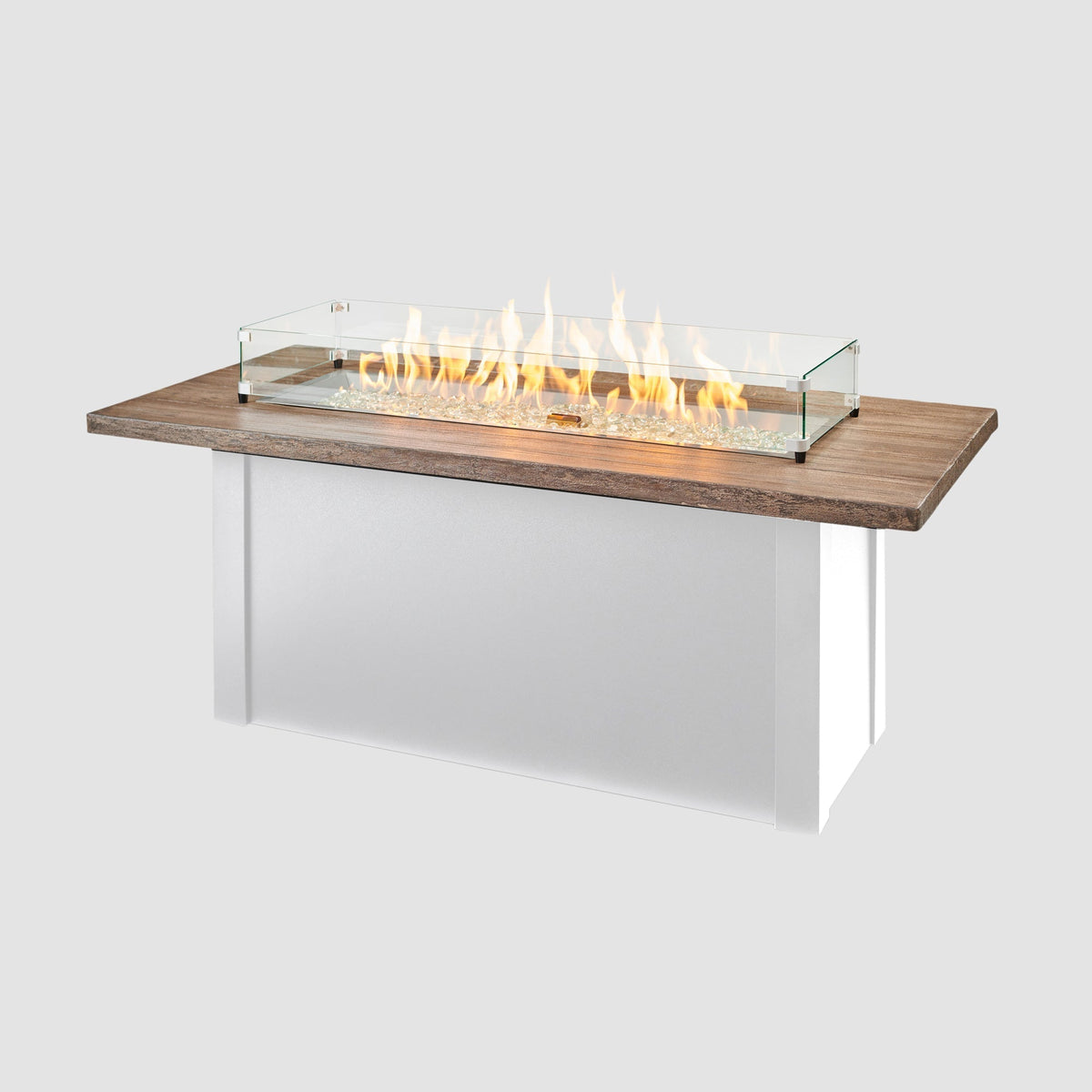 The Outdoor GreatRoom Company Havenwood 62-Inch Linear Gas Fire Pit Table