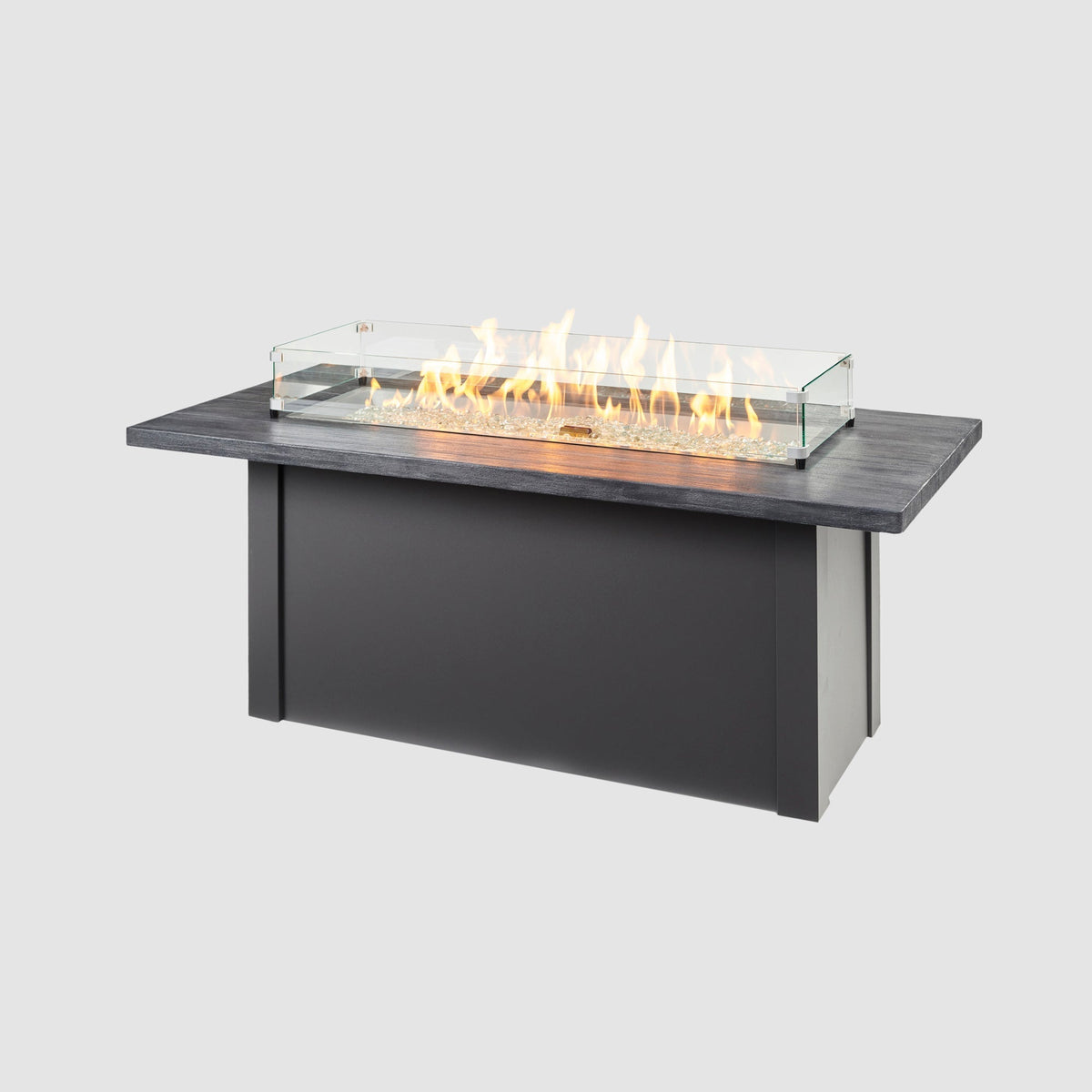 The Outdoor GreatRoom Company Havenwood 62-Inch Linear Gas Fire Pit Table