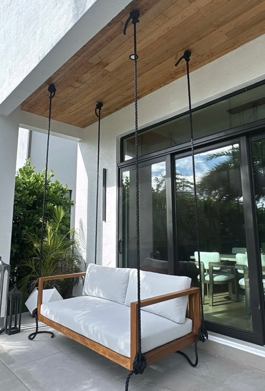 ModHaven Delray Teak Swing Bed | Standard