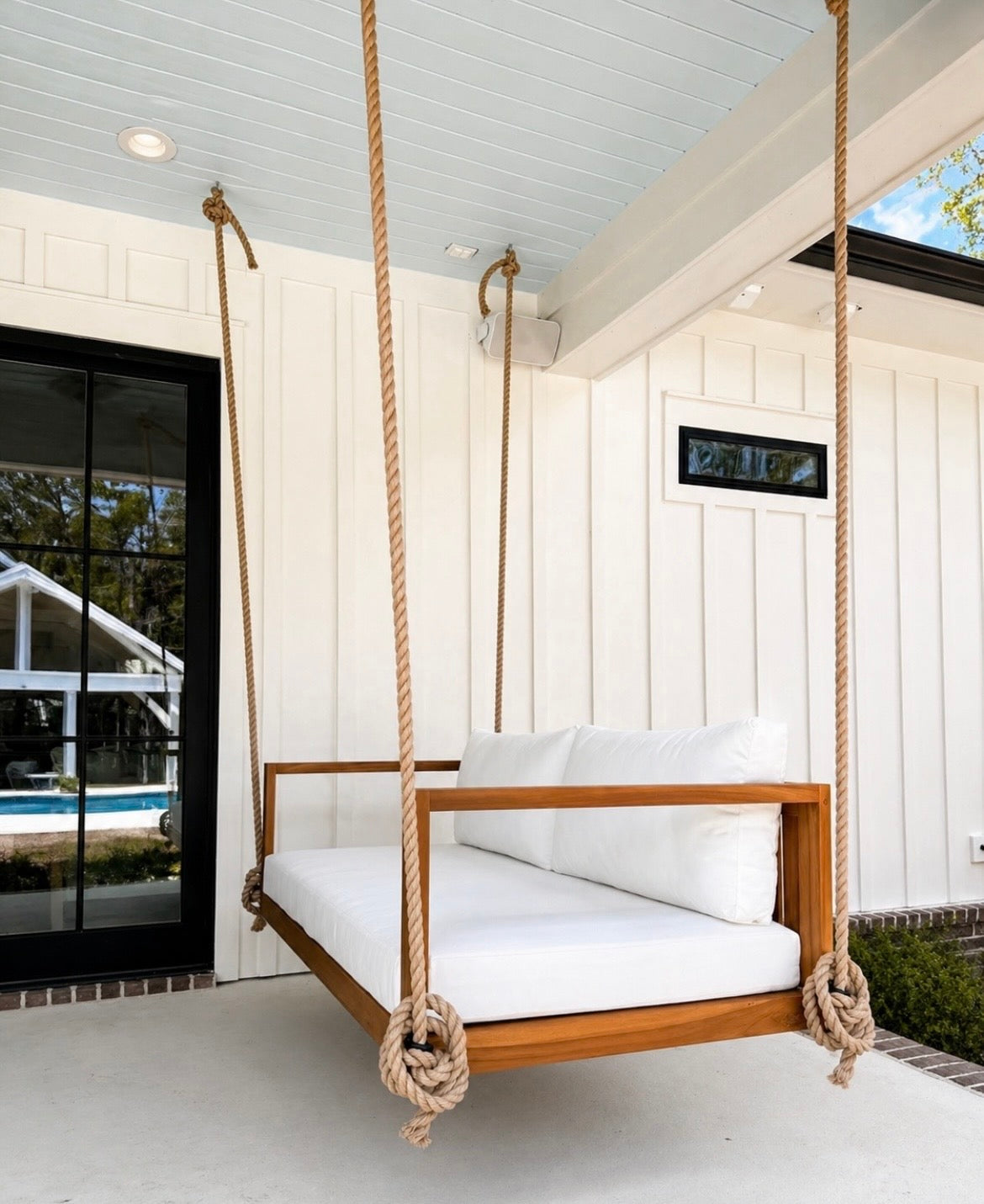 ModHaven Delray Teak Swing Bed | Standard