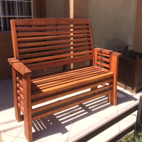 Best Redwood Solid Redwood Patio Bench