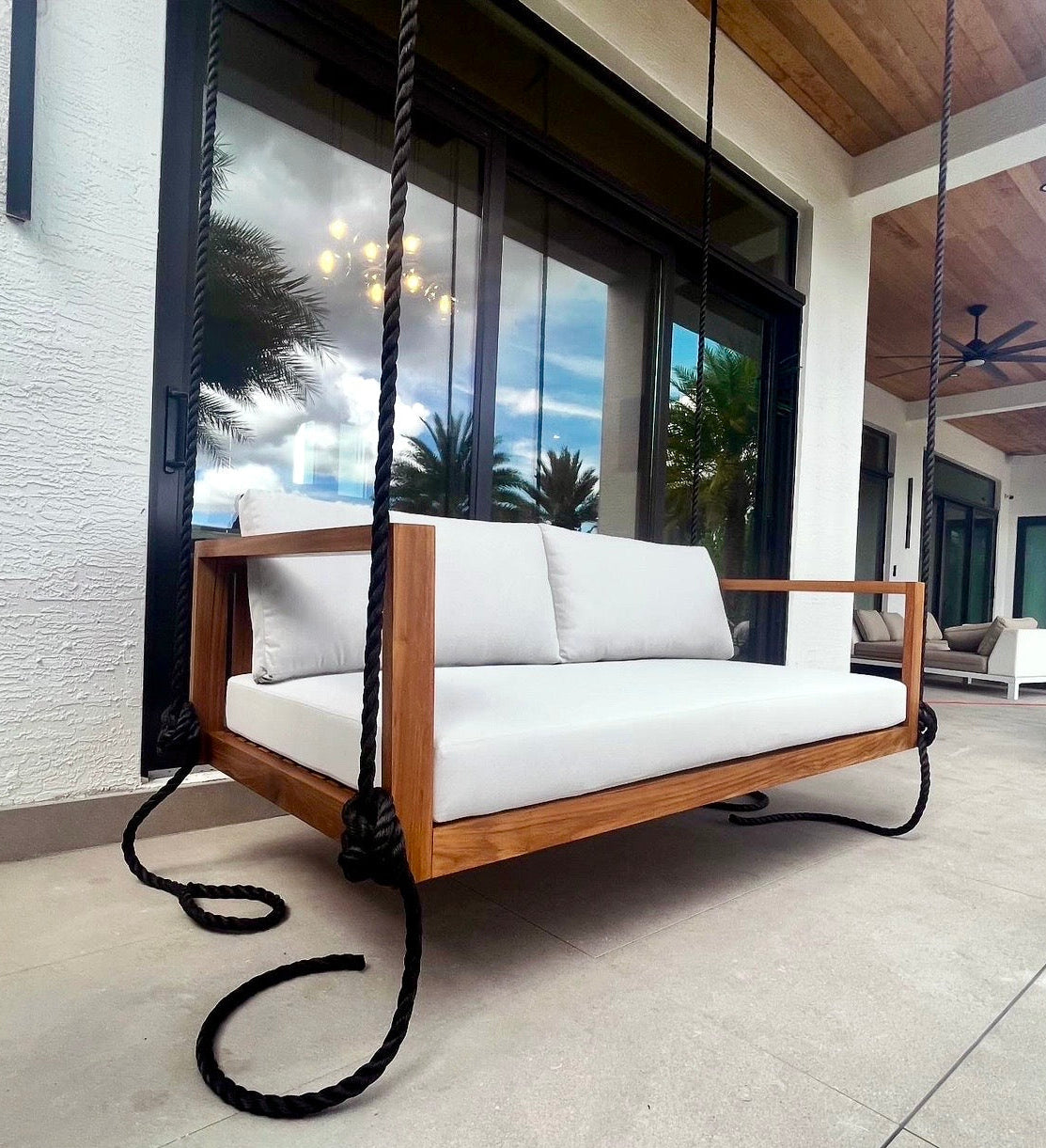 ModHaven Delray Teak Swing Bed | Standard