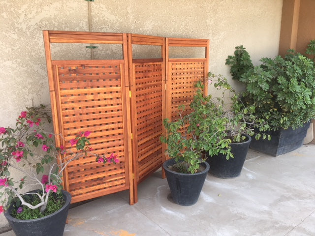Best Redwood 3-Panel Privacy Screen