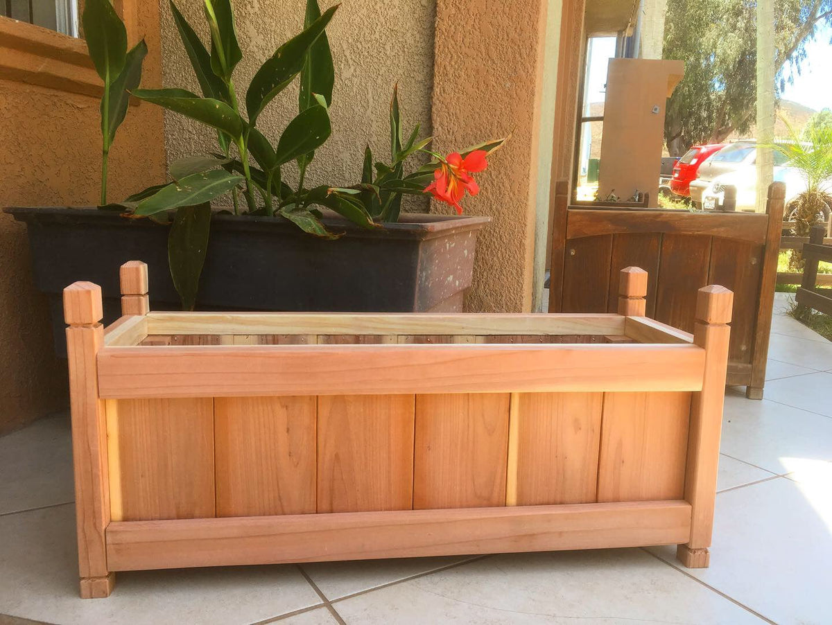 Best Redwood Solid Redwood Planter Box
