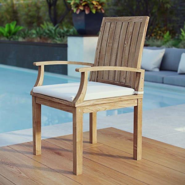 Marina 7-Piece Grade A Teak Outdoor Dining Set – 72-Inch Table with Cushioned Chairs