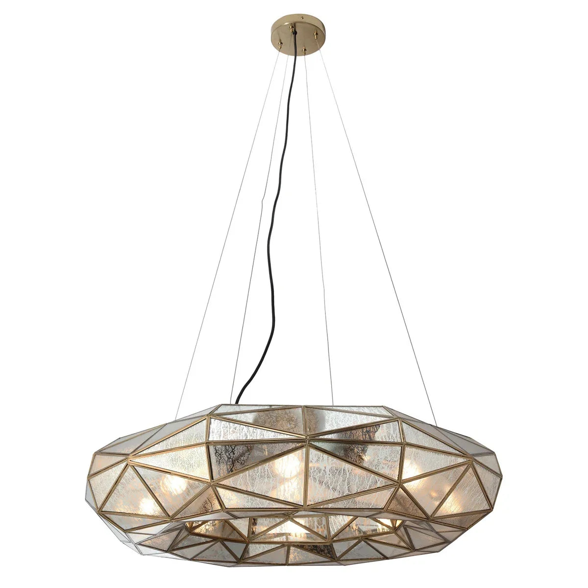 Metropolitan Geo-Gem 8-Light Indoor Chandelier – Artisan Brass