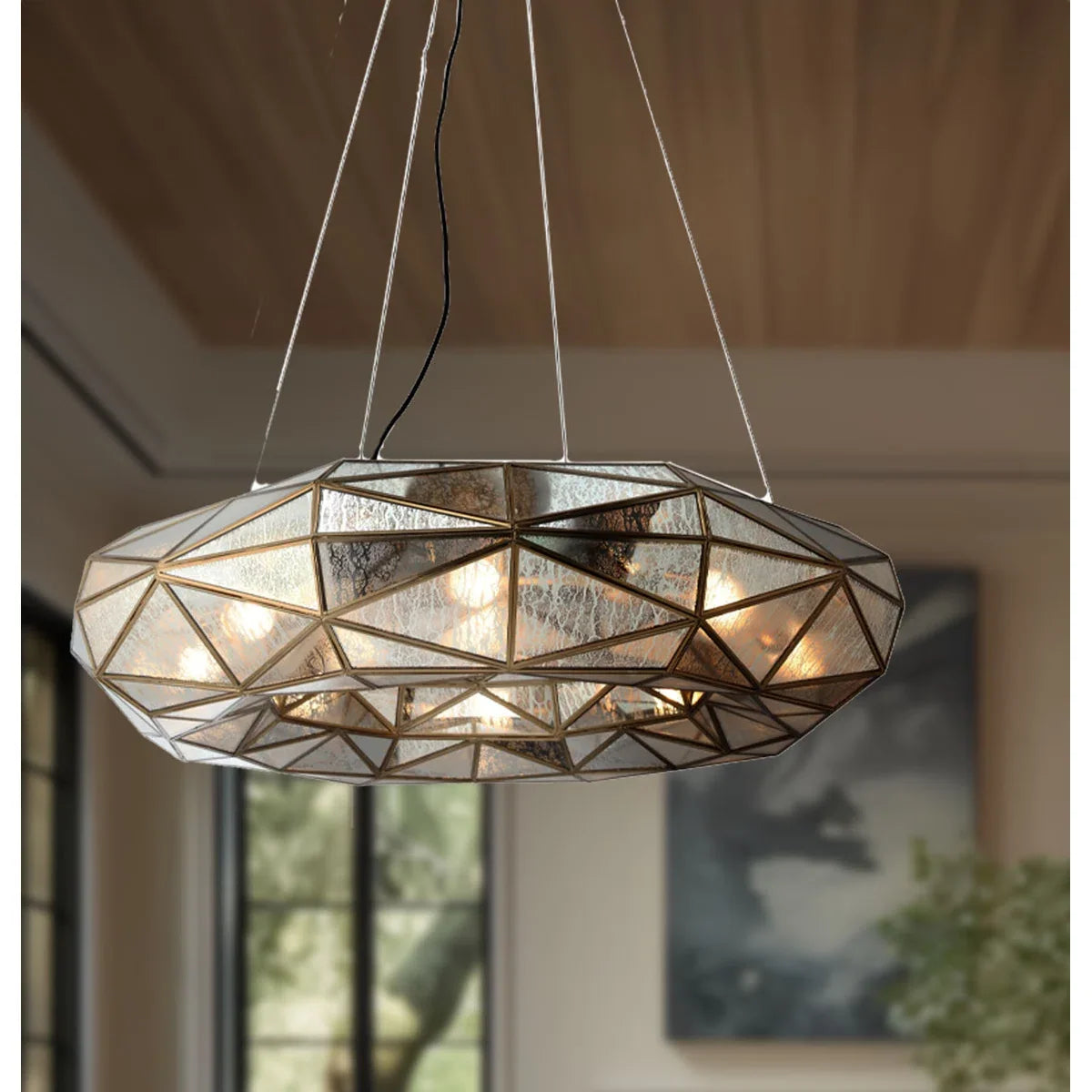 Metropolitan Geo-Gem 8-Light Indoor Chandelier – Artisan Brass