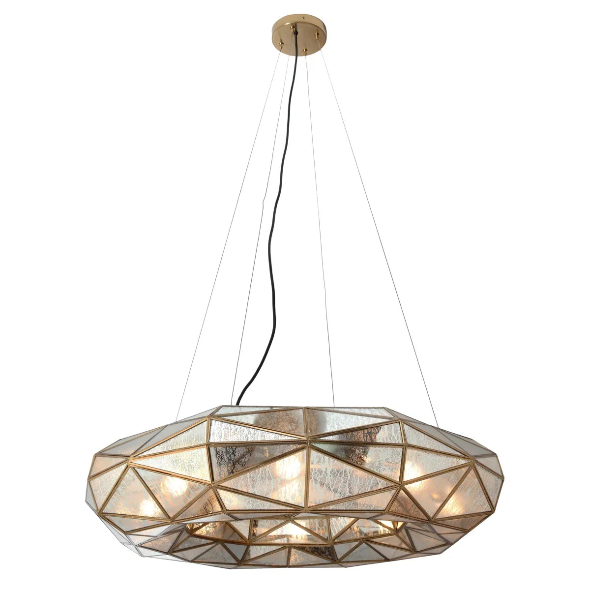 Metropolitan Geo-Gem 8-Light Indoor Chandelier – Artisan Brass
