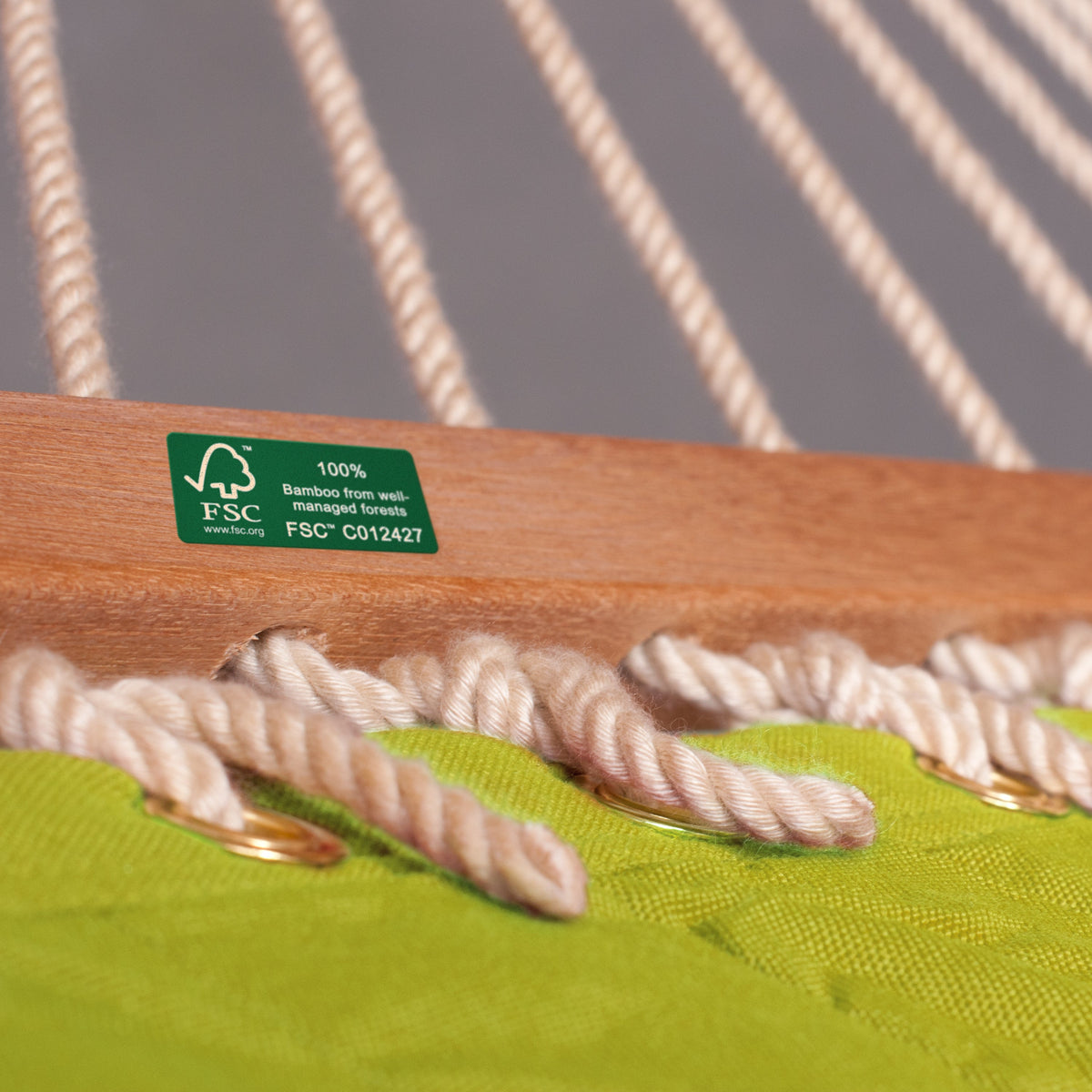 LA SIESTA Alabama Avocado Padded Kingsize Spreader Bar Hammock