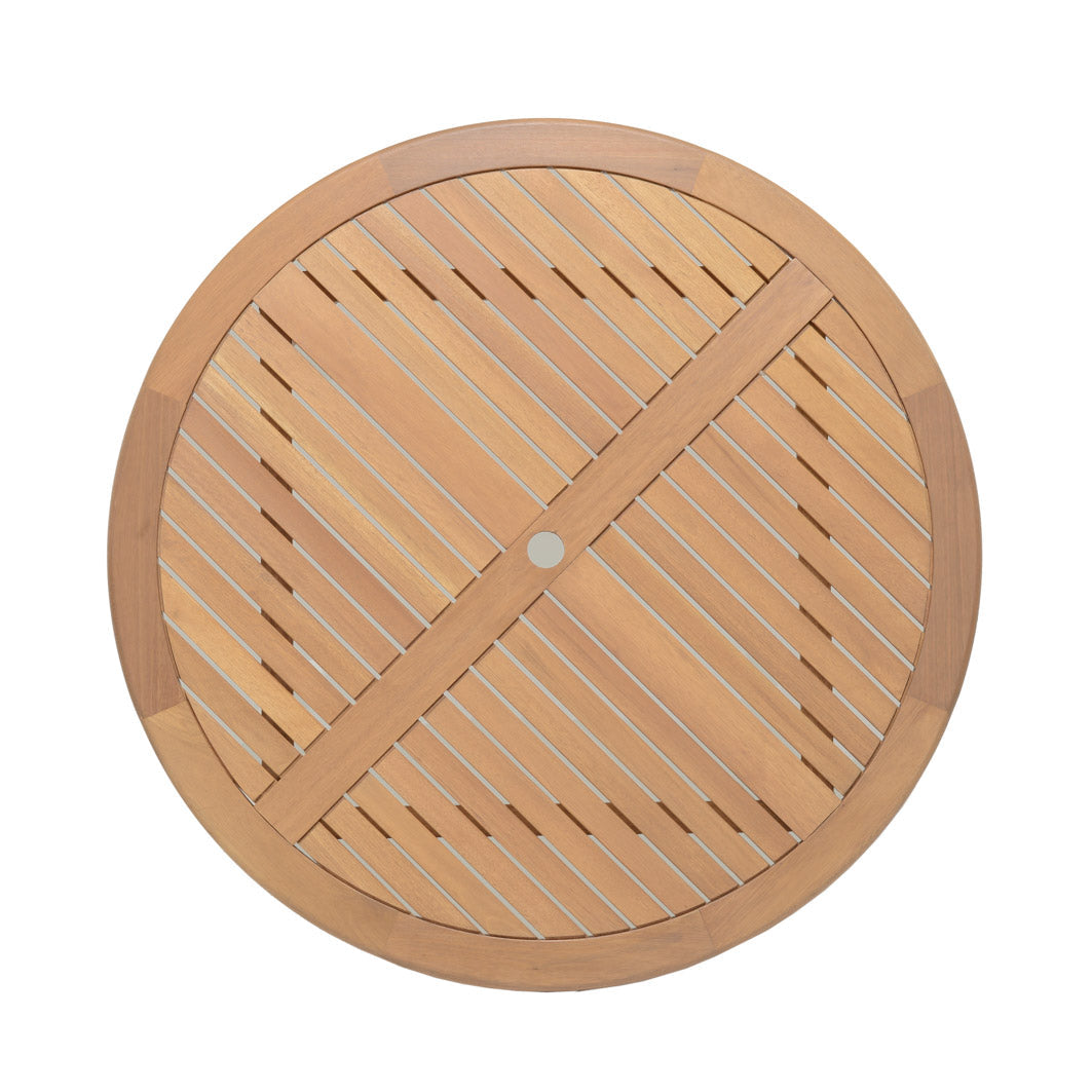 Amazonia Oldbury 47-Inch FSC Hardwood Round Outdoor Dining Table