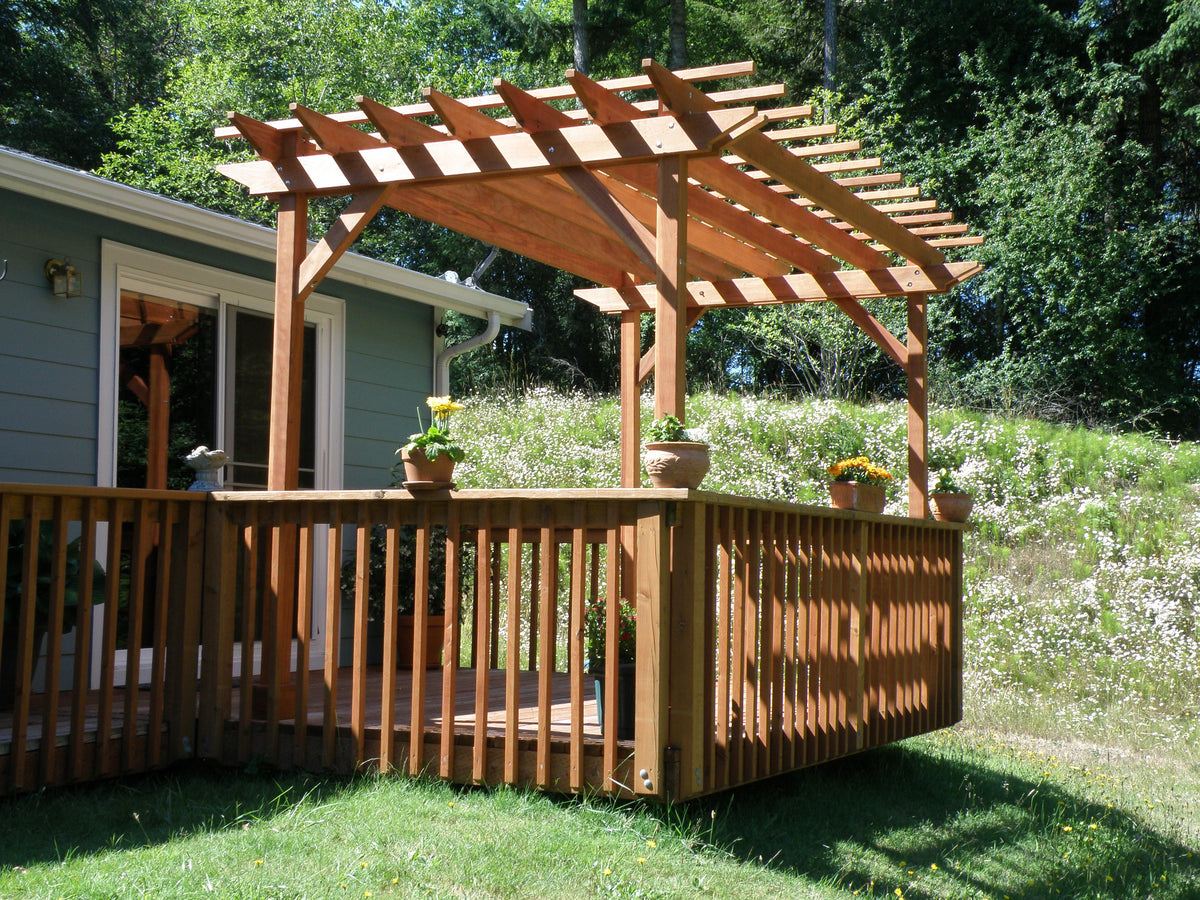 Best Redwood Super Deck Solid Wood Pergola
