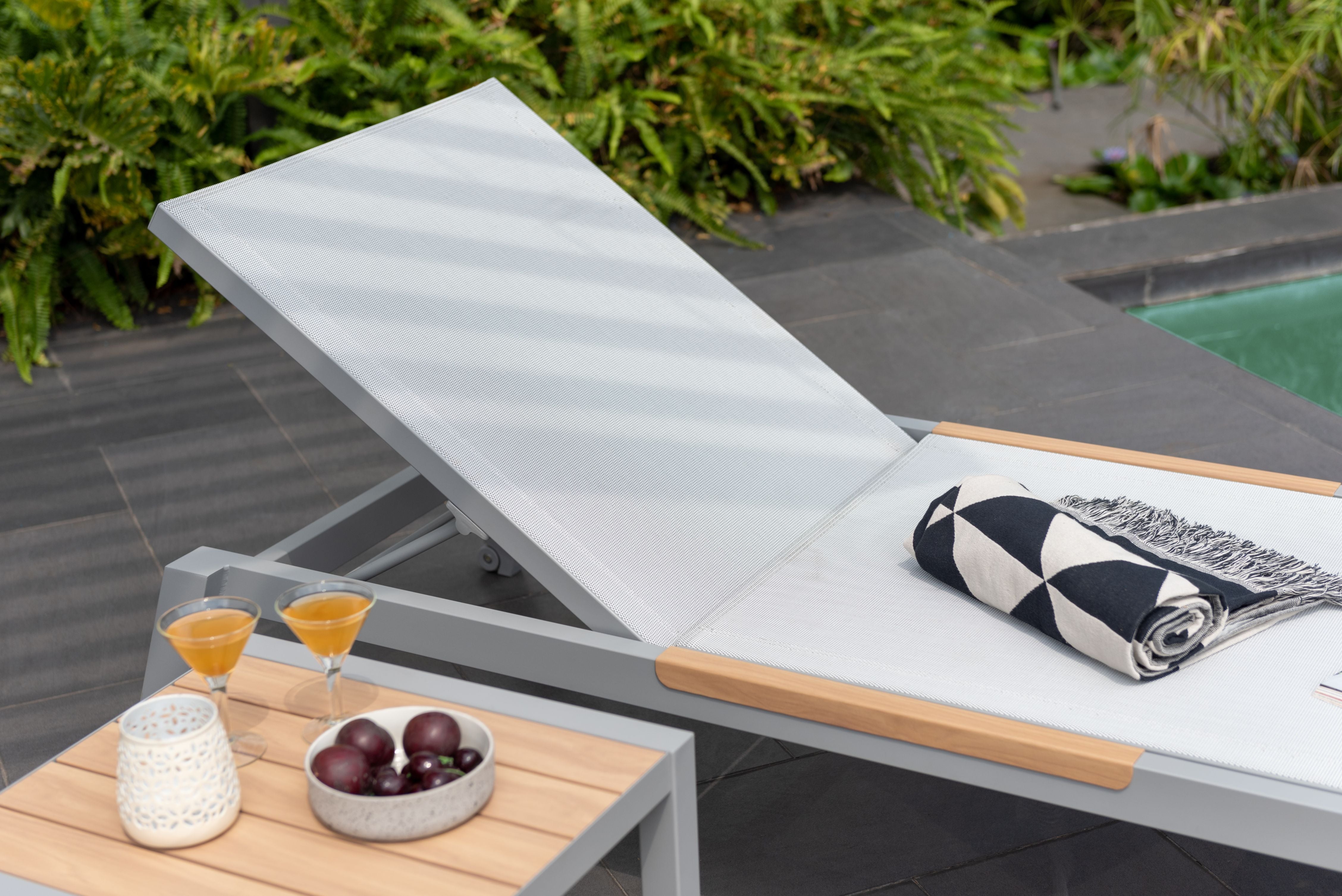 LifestyleGarden Panama Light Stacking Sun Lounger
