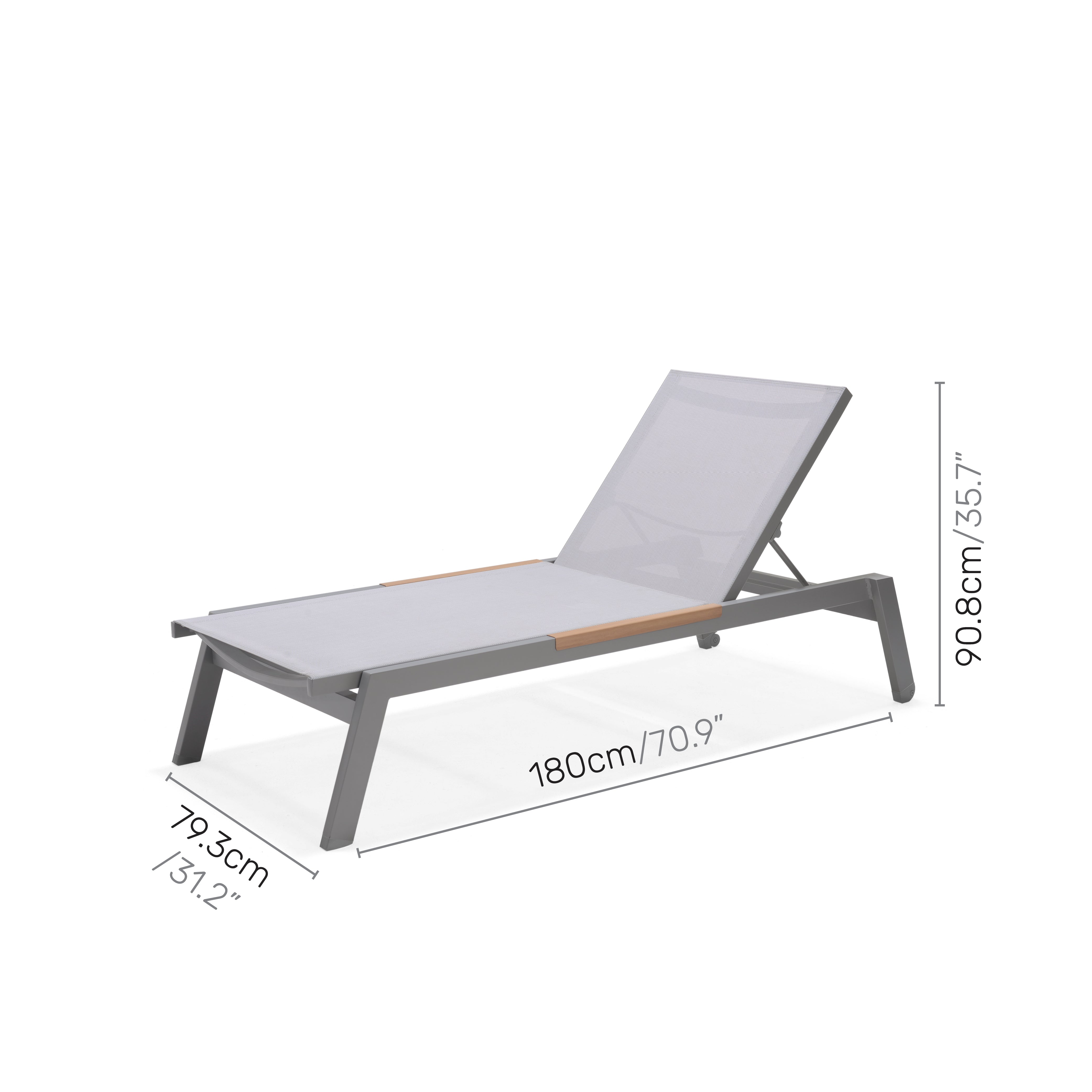 LifestyleGarden Panama Light Stacking Sun Lounger