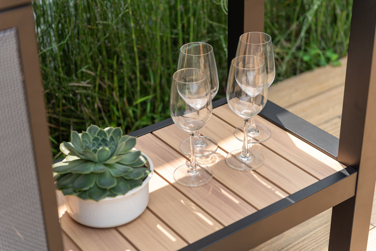 LifestyleGarden Panama Dark Outdoor Kitchen with Sink & Storage