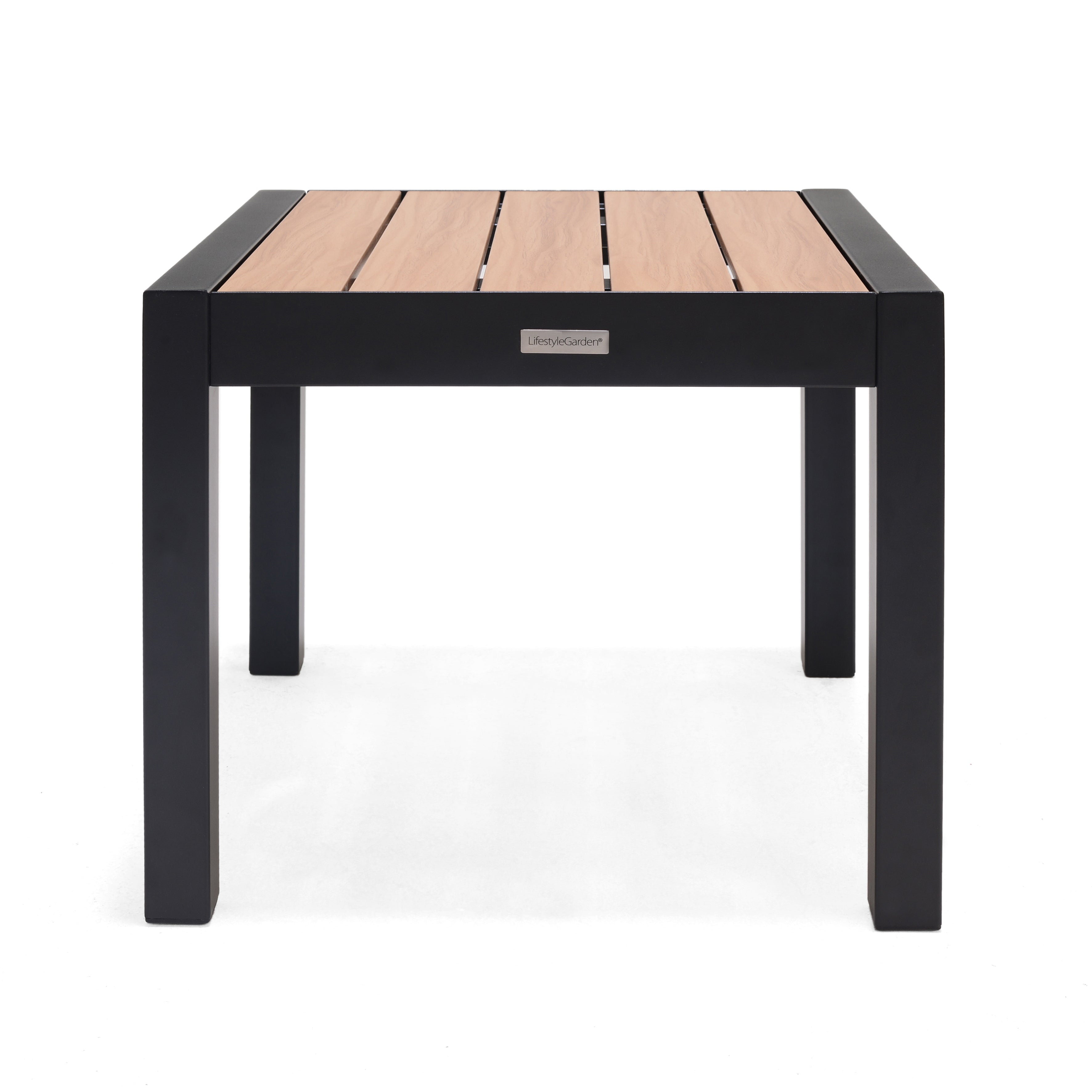 LifestyleGarden® Panama Dark Wheel Loungers &amp; Side Table – 3 Piece Set