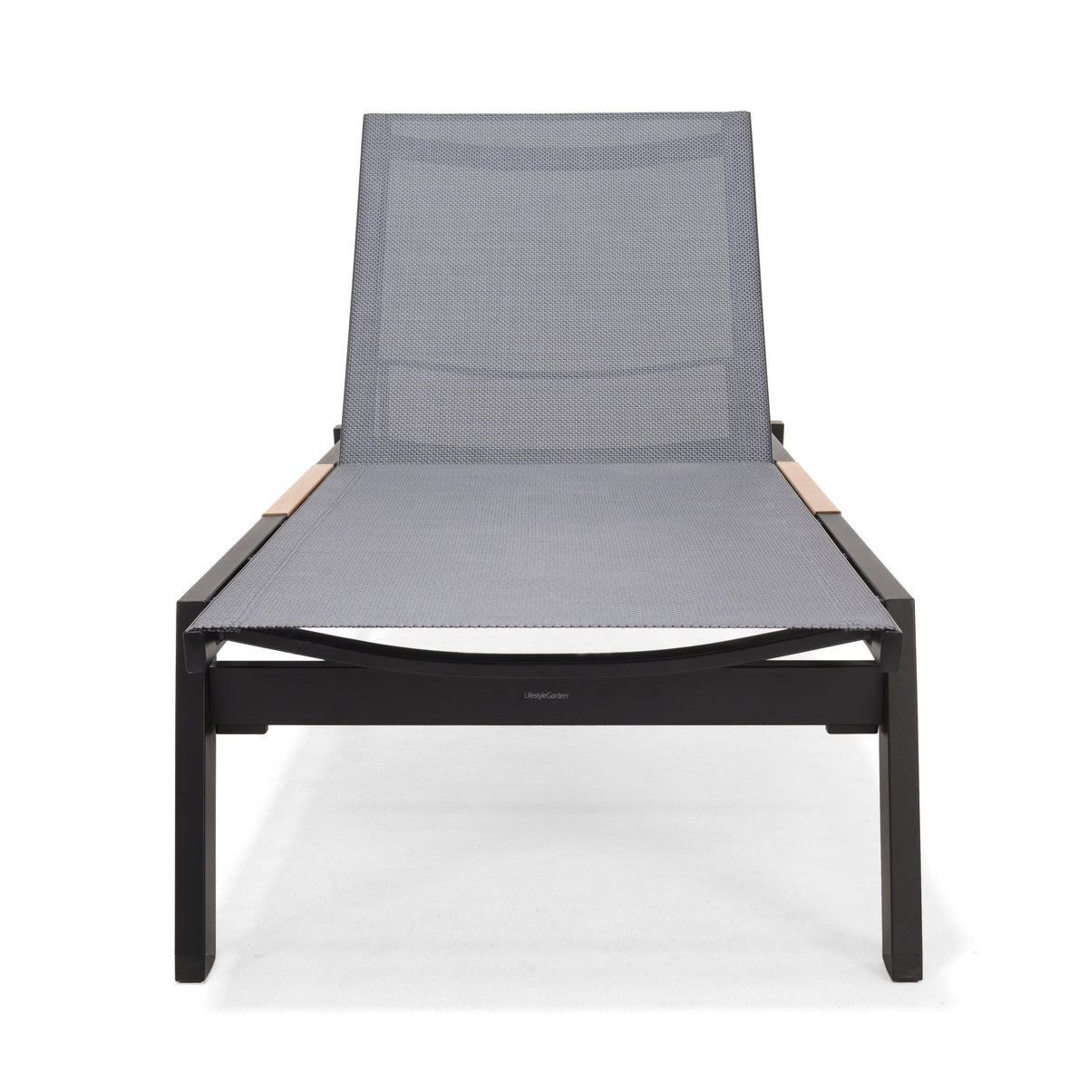LifestyleGarden® Panama Dark Wheel Loungers &amp; Side Table – 3 Piece Set