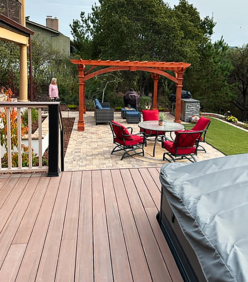 Best Redwood Pacific Double Beam Premium Pergola