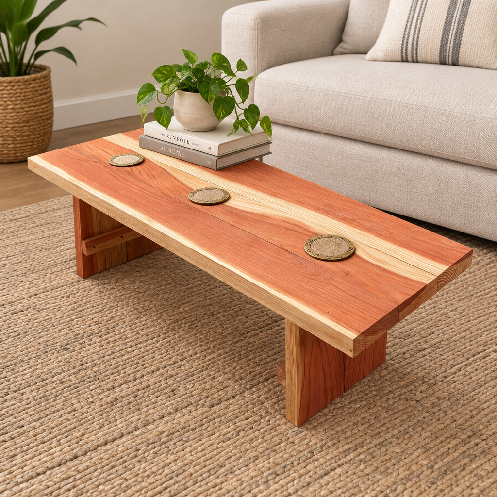 Best Redwood San Obispo Solid Wood Coffee Table