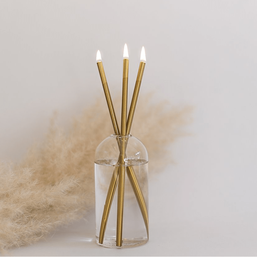 Everlasting Candles – Reusable Steel Oil Candles, Set of 3