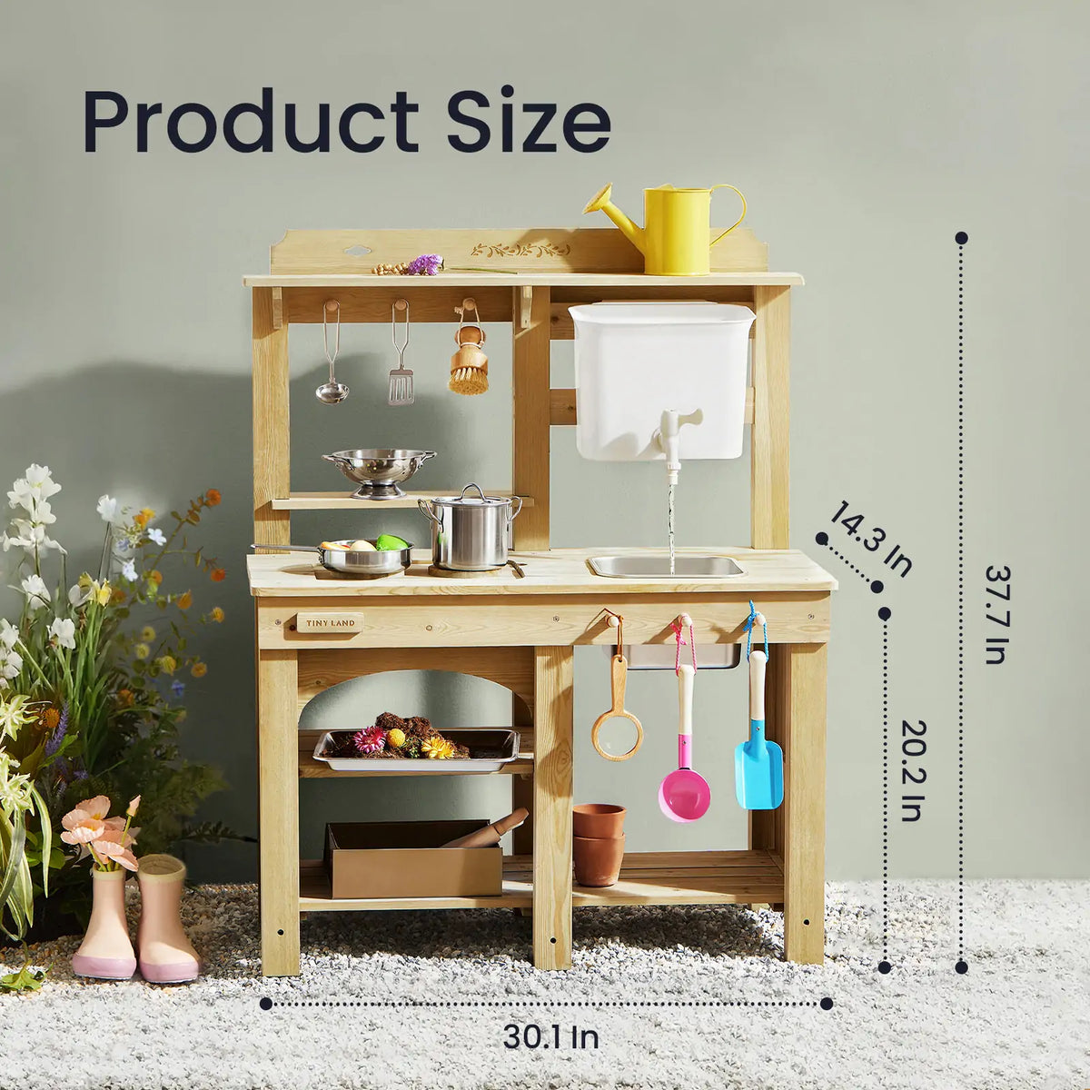 Tiny Land® DuoPlay Outdoor Mud Kitchen