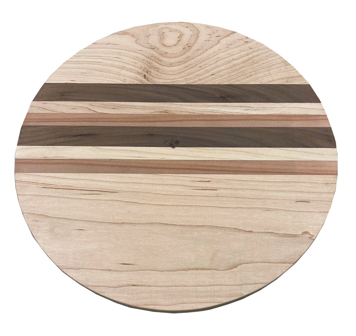 Best Redwood Round Maple & Walnut Side Grain Cutting Board