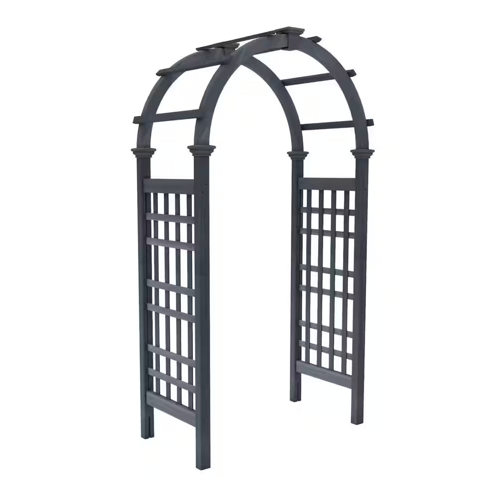 Rosewood 47 In. L X 24 In. W X 88 In. H Cedar Arbor, Charcoal