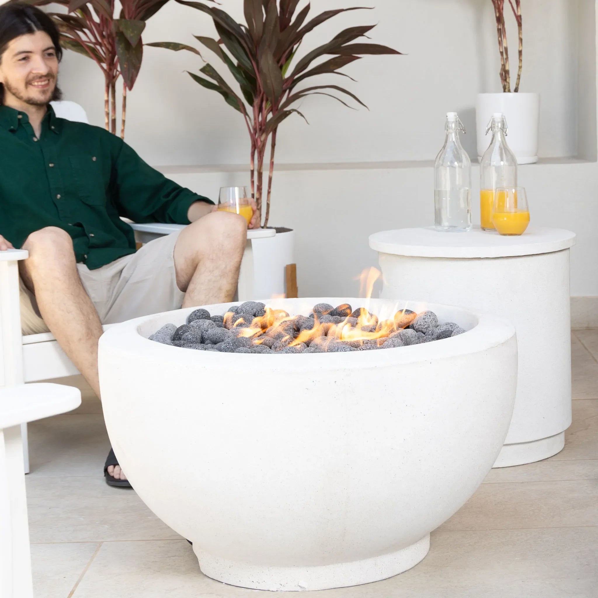 ModaConcrete Architectural Precast Concrete Propane Fire Pit
