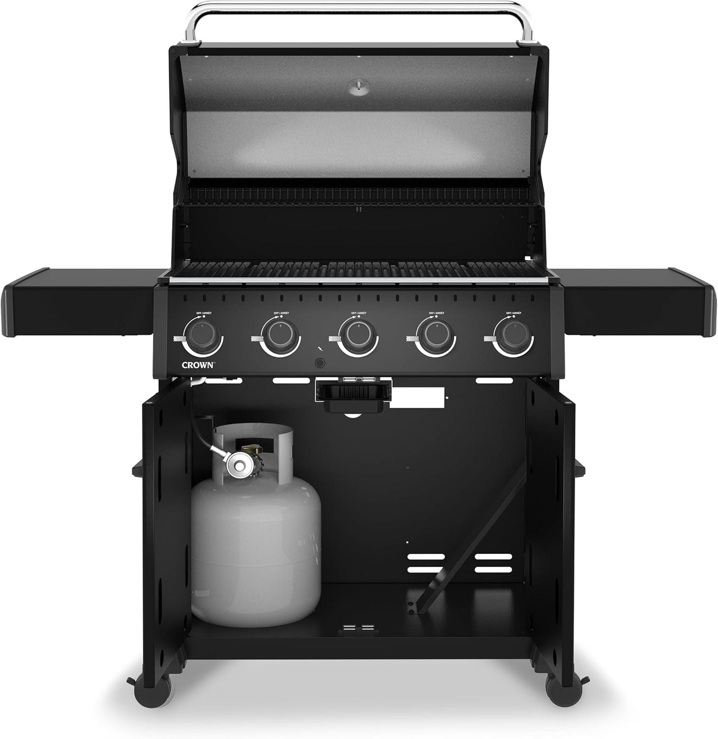 866154 Crown 520 Shadow 5-Burner Propane Gas Grill in Black