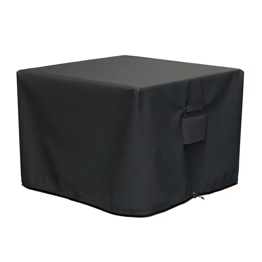 32 In. Rectangular Fire Pit Cover, Heavy Duty 600D Waterproof Outdoor Fire Pit Table Cover, Rip-Proof Fade Resistant