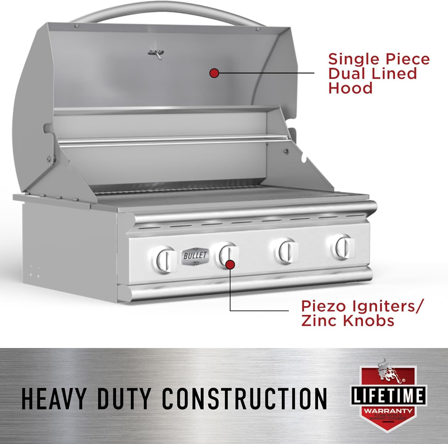 Outlaw 30-Inch Built-In Grill (BG-26039), Natural Gas