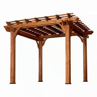 Backyard Discovery 10 ft. x 10 ft. Traditional Cedar Wood Pergola - 10X10