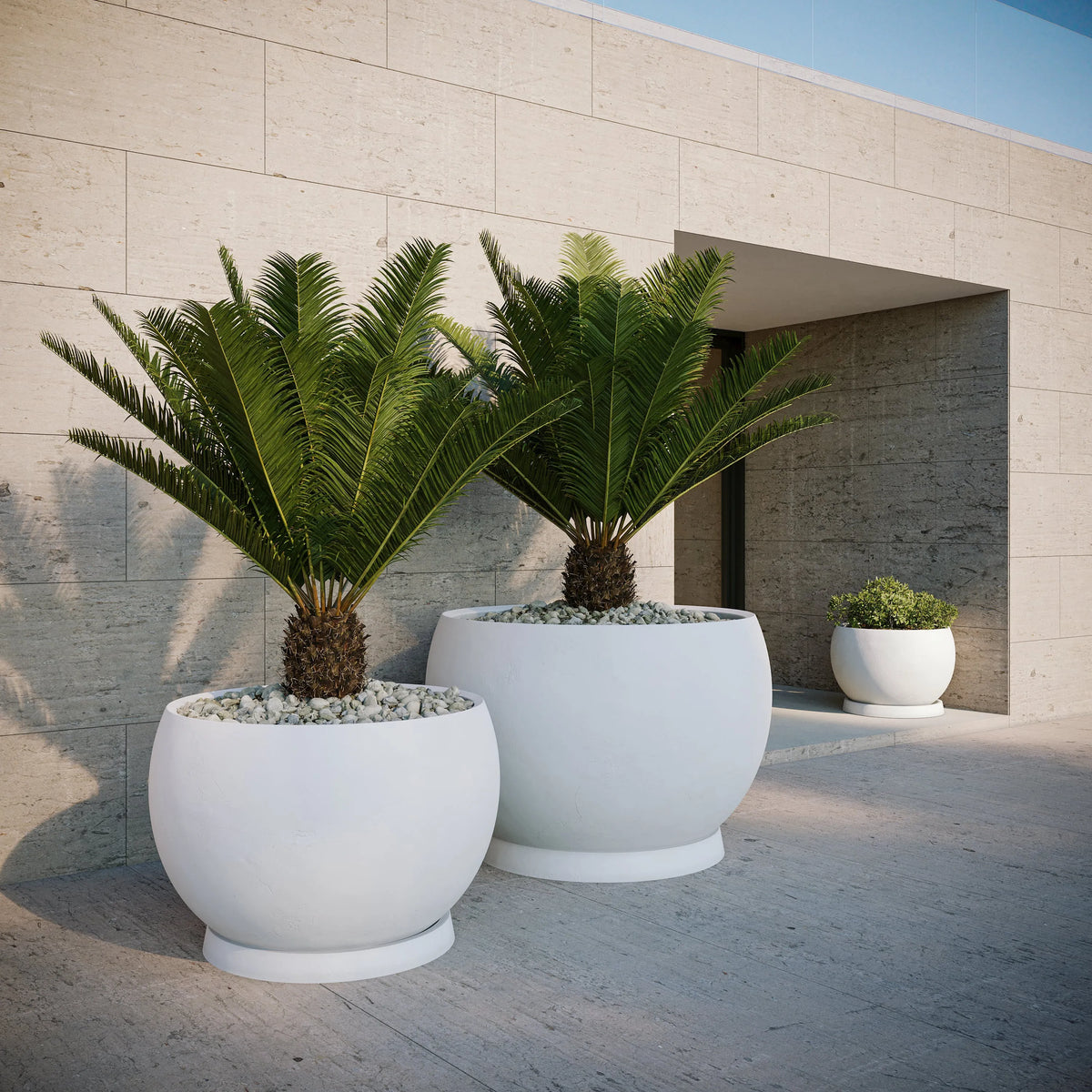 ModaConcrete Corsica Lightweight Fiberglass Planter