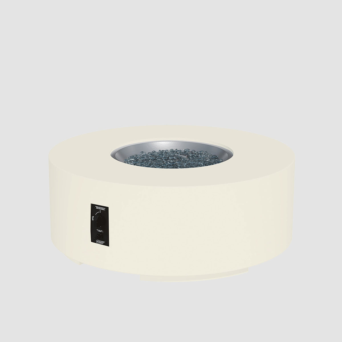 Outdoor GreatRoom Cove Round Concrete Gas Fire Pit Table | 36"–72"