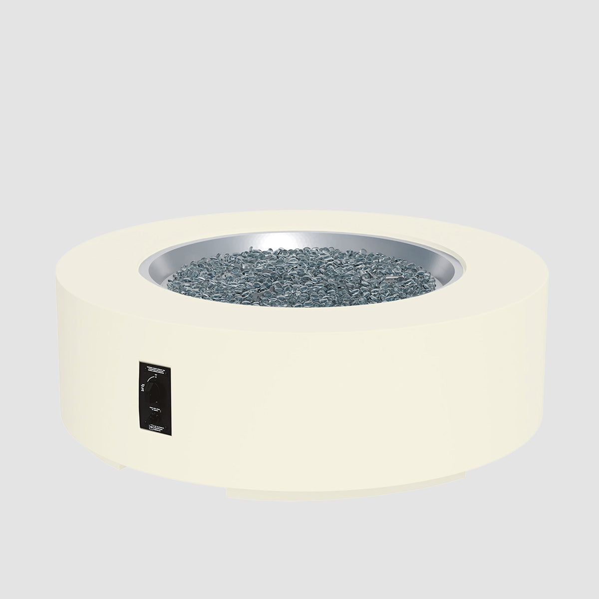 Outdoor GreatRoom Cove Round Concrete Gas Fire Pit Table | 36"–72"