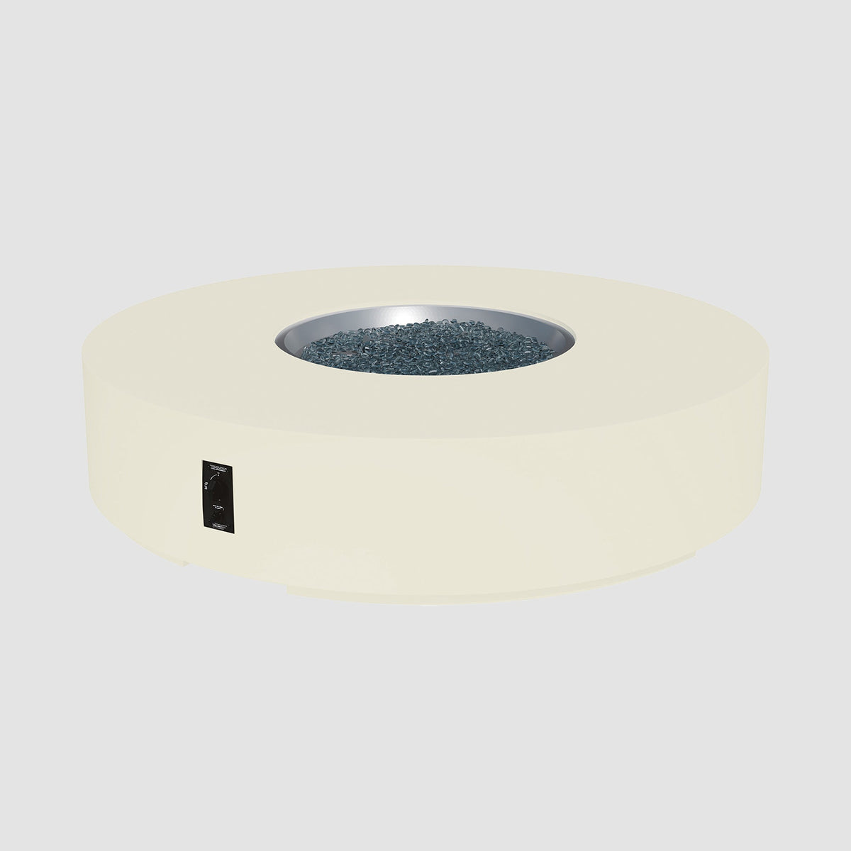 Outdoor GreatRoom Cove Round Concrete Gas Fire Pit Table | 36"–72"