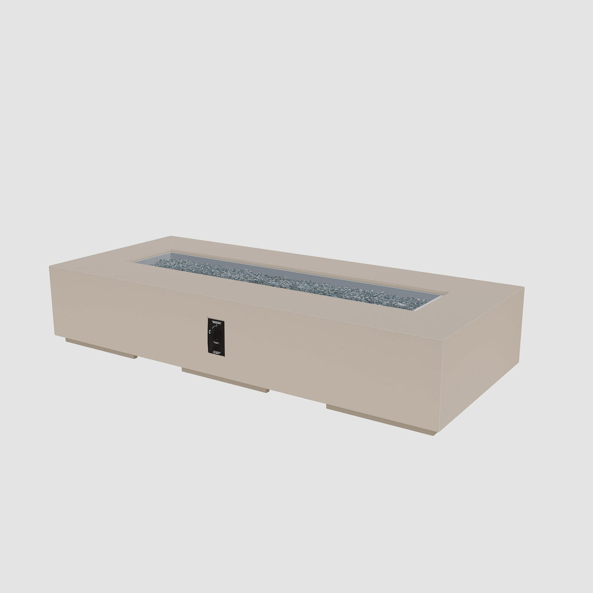 Outdoor GreatRoom Cove Linear Concrete Gas Fire Pit | 48", 84" & 96"