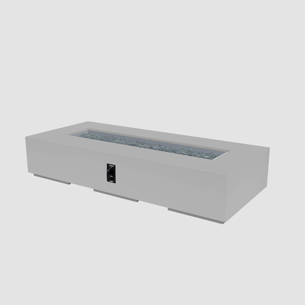 Outdoor GreatRoom Cove Linear Concrete Gas Fire Pit | 48", 84" & 96"