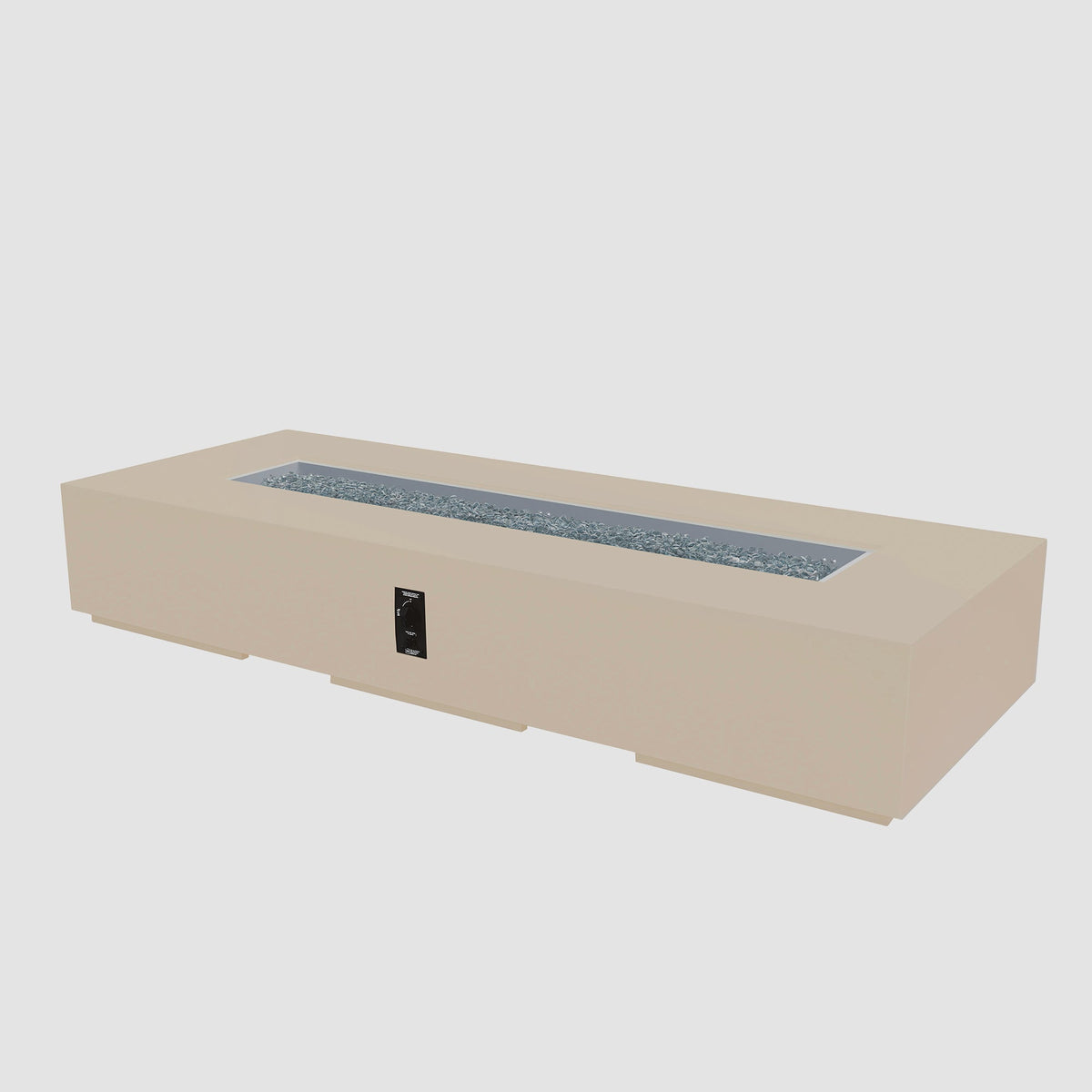 Outdoor GreatRoom Cove Linear Concrete Gas Fire Pit | 48", 84" & 96"