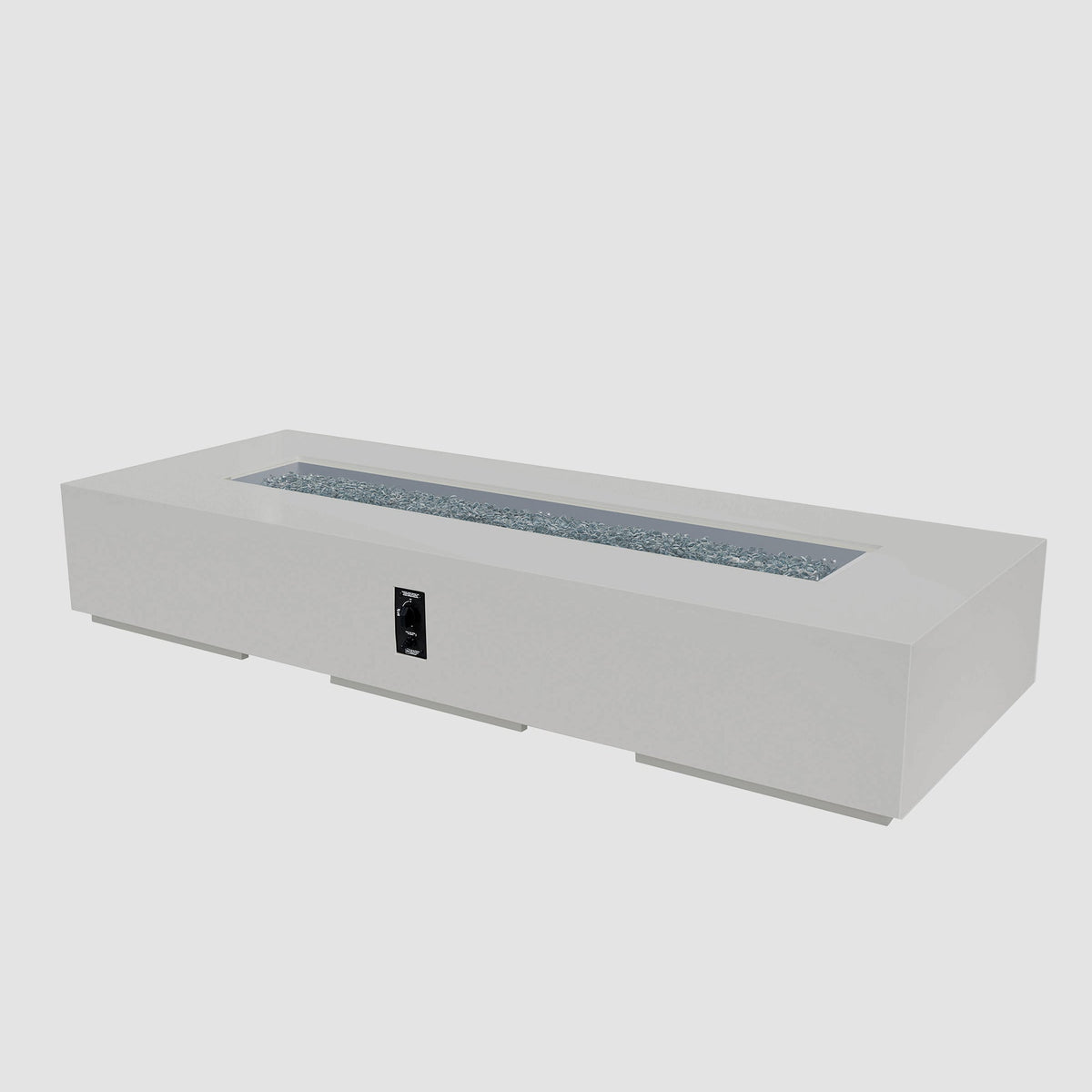 Outdoor GreatRoom Cove Linear Concrete Gas Fire Pit | 48", 84" & 96"