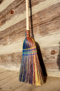Handcrafted Broomcorn Broom | Parker Homestead
