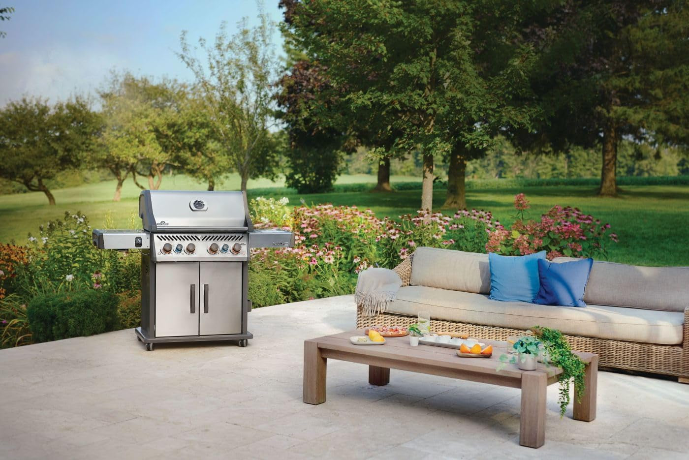 Rogue PRO-S 525 Propane Gas Grill with Infrared Side and Rear Burners, Stainless Steel, Durable 6-Burner BBQ