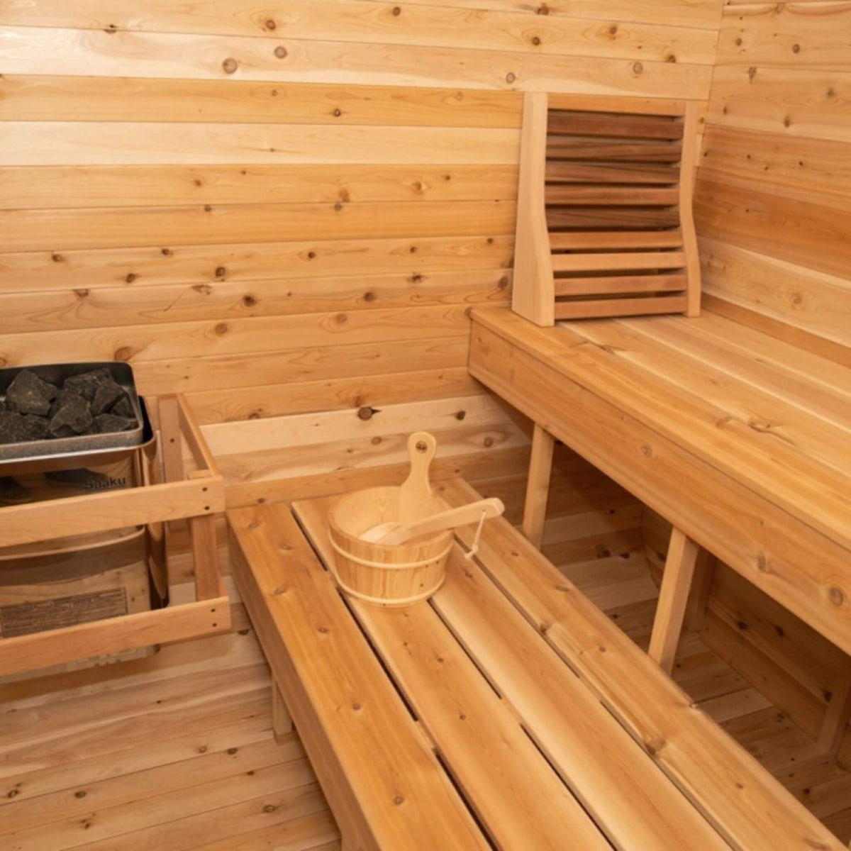Dundalk LeisureCraft Canadian Timber Luna 4-Person Outdoor Sauna | CTC22LU