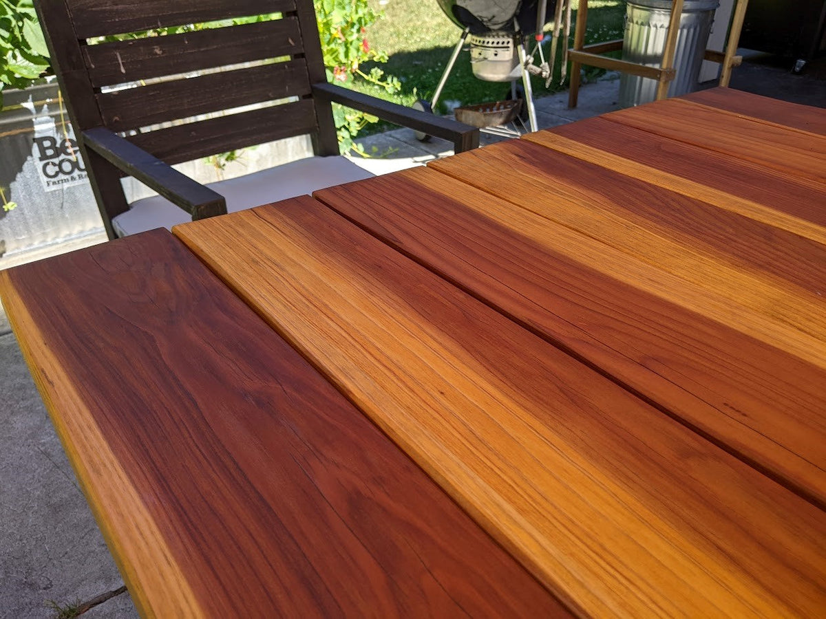 Best Redwood Farmhouse Redwood Dining Table