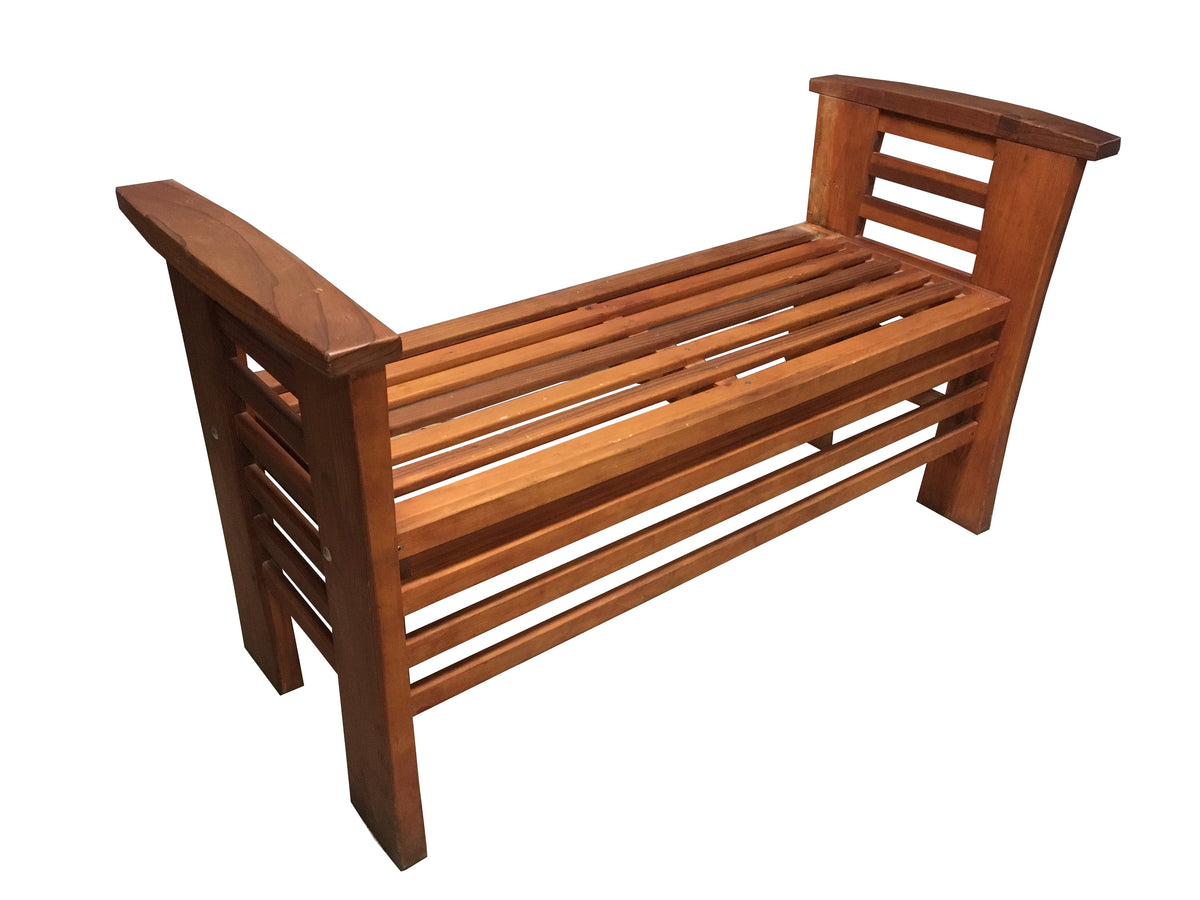 Best Redwood Solid Redwood Patio Bench