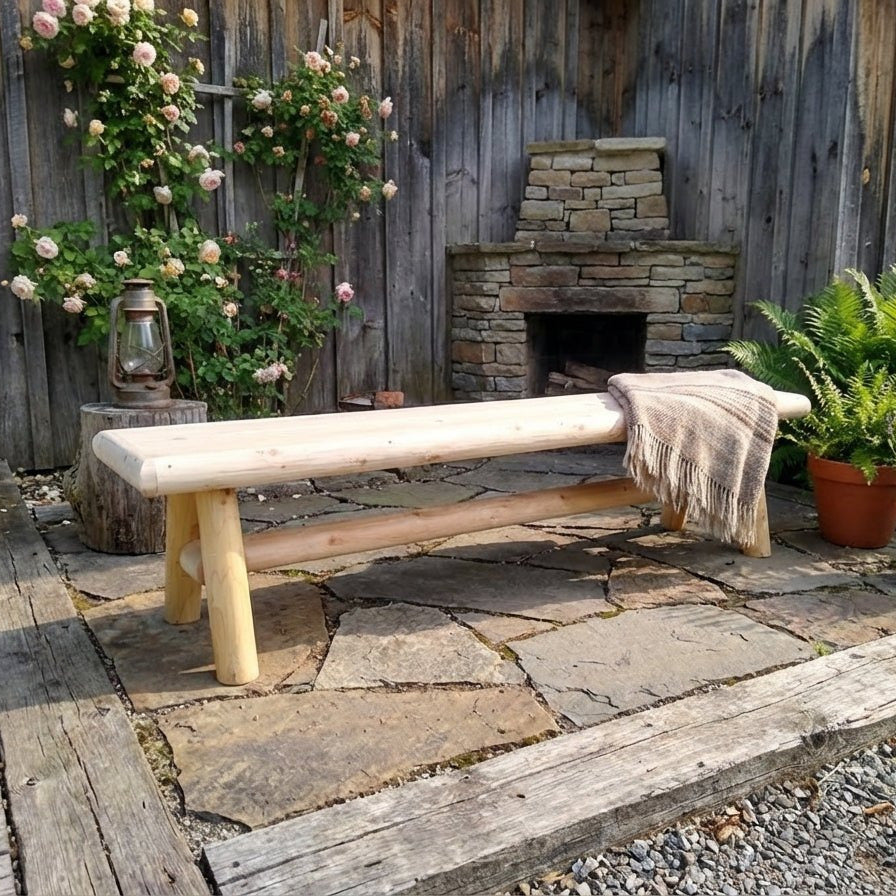 Cedar Creek White Cedar Outdoor Bench