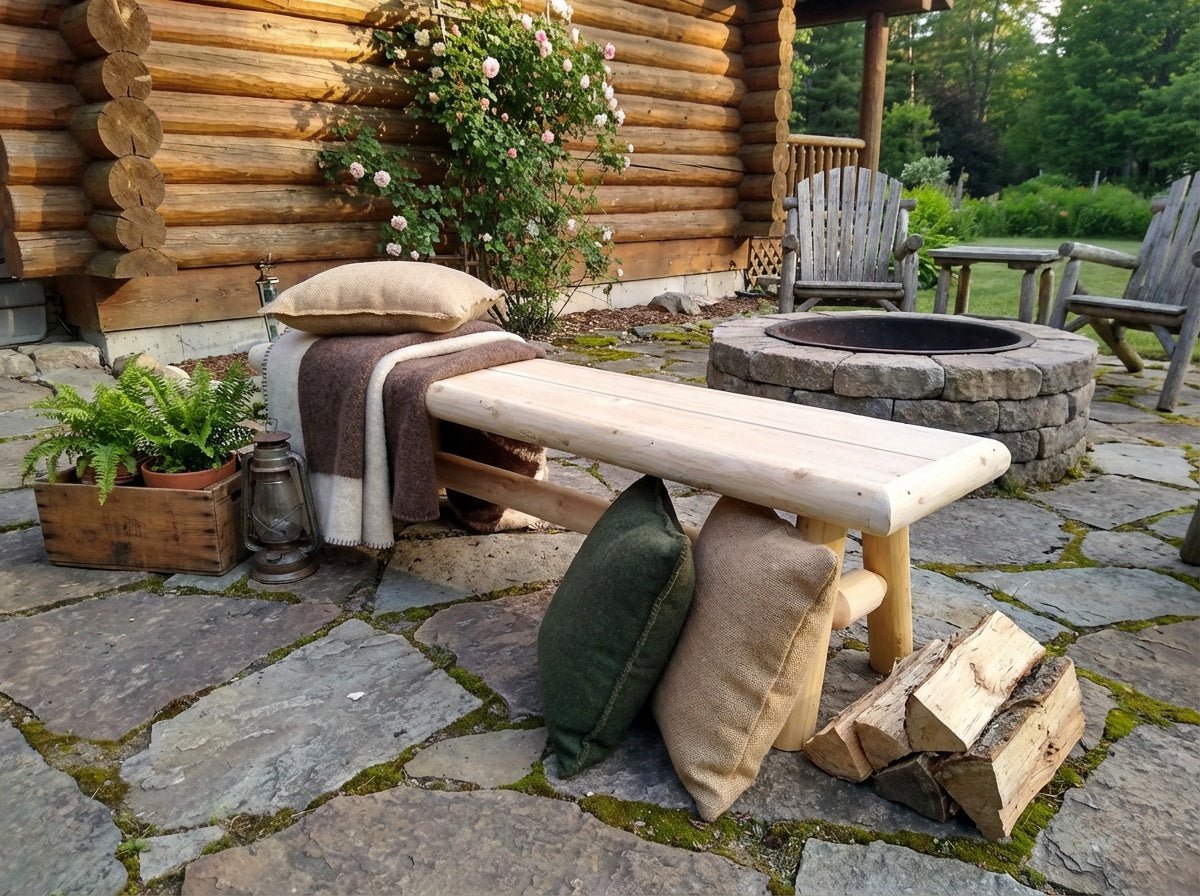Cedar Creek White Cedar Outdoor Bench